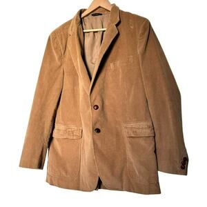 JONATHAN EDWARDS Men's 44L Tan Corduroy Blazer Club Jacket Sport Coat Vintage‎